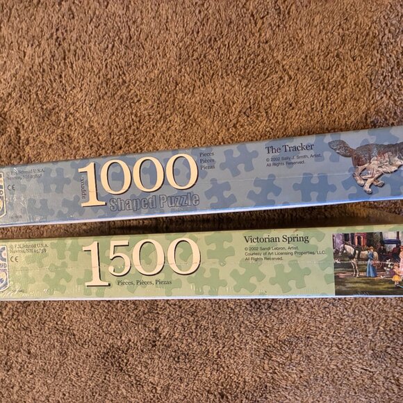 Lot of 2 FX Schmid PUZZLES (1,000 and 1,500-pcs.), New/Sealed - Picture 3 of 3